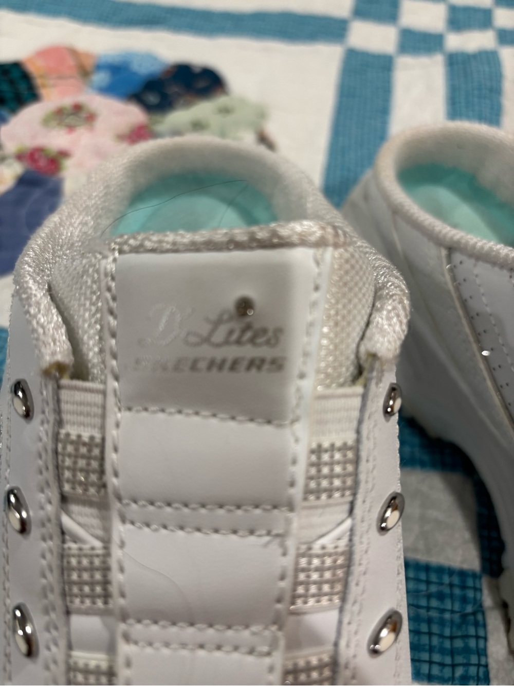 Skechers White Slip-On Casual Walking Shoes - Picture 2 of 5